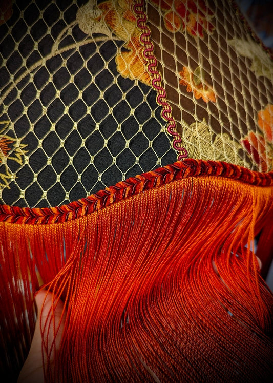 "Belle" - One-of-a-kind Hand-stitched Lampshade