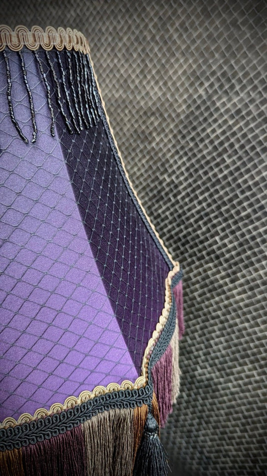 "Florence" - Vintage Table Lamp with One-of-a-kind Lampshade