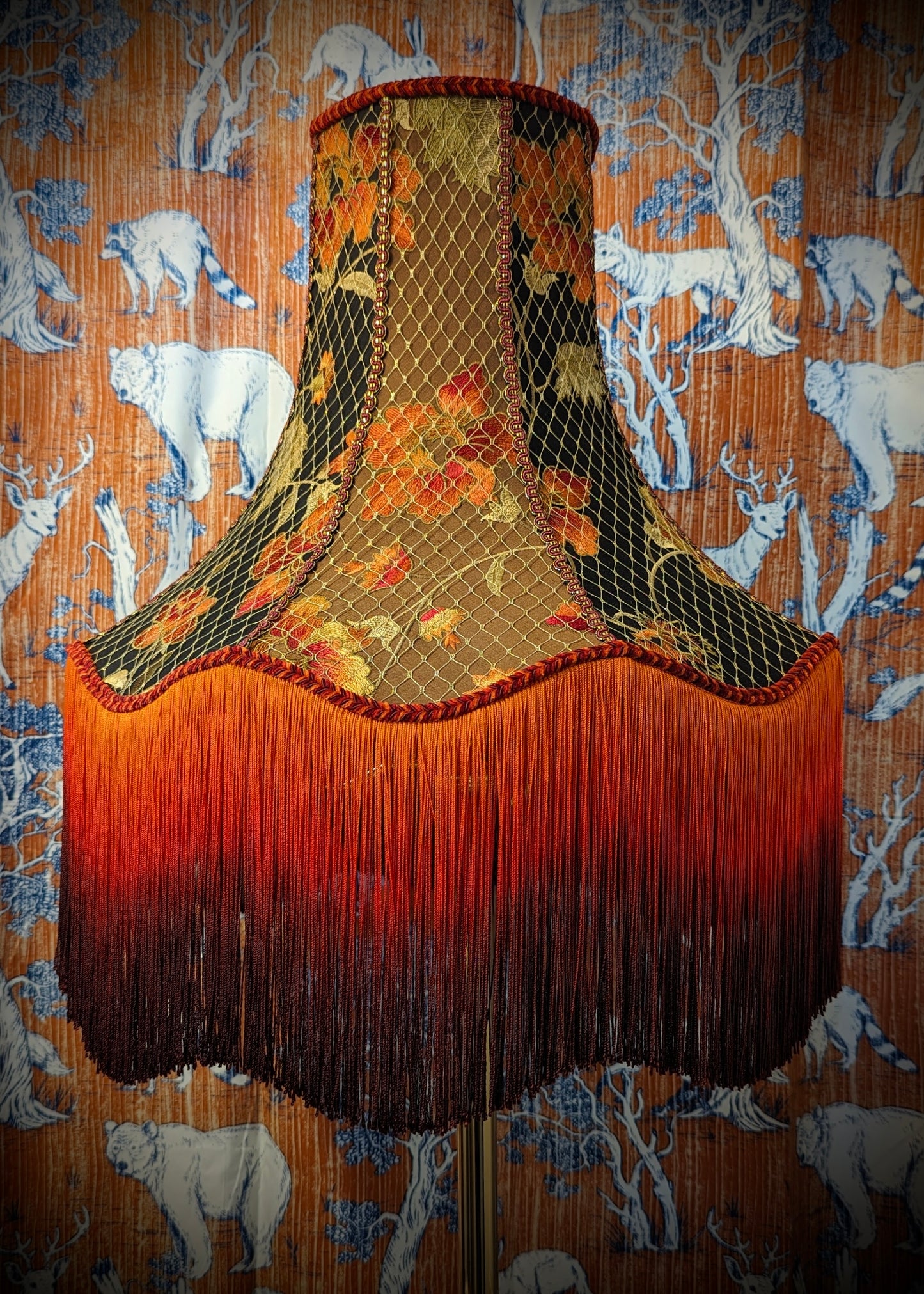 "Belle"  - One-of-a-kind Hand-stitched Lampshade
