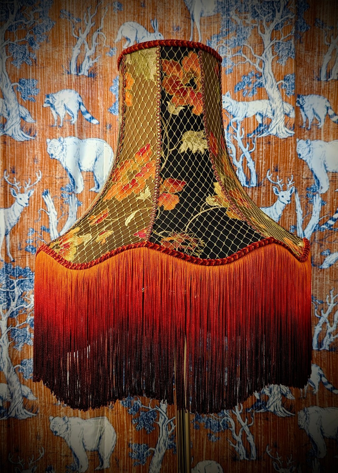 "Belle"  - One-of-a-kind Hand-stitched Lampshade