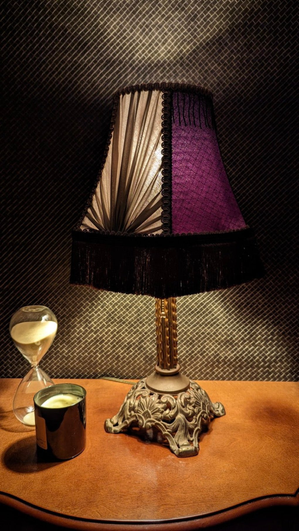"Florence" - Vintage Table Lamp with One-of-a-kind Lampshade