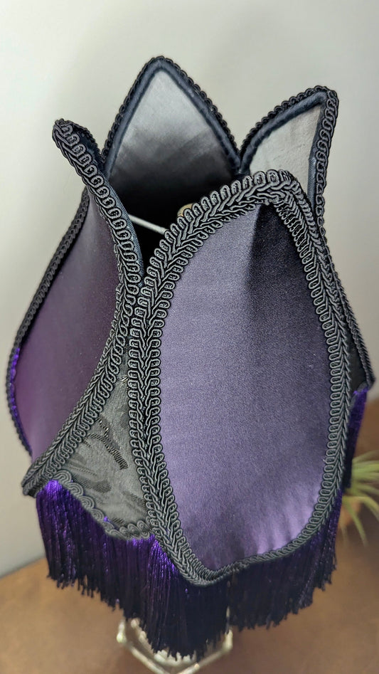 "Debora"  - One-of-a-kind Hand-stitched Lampshade